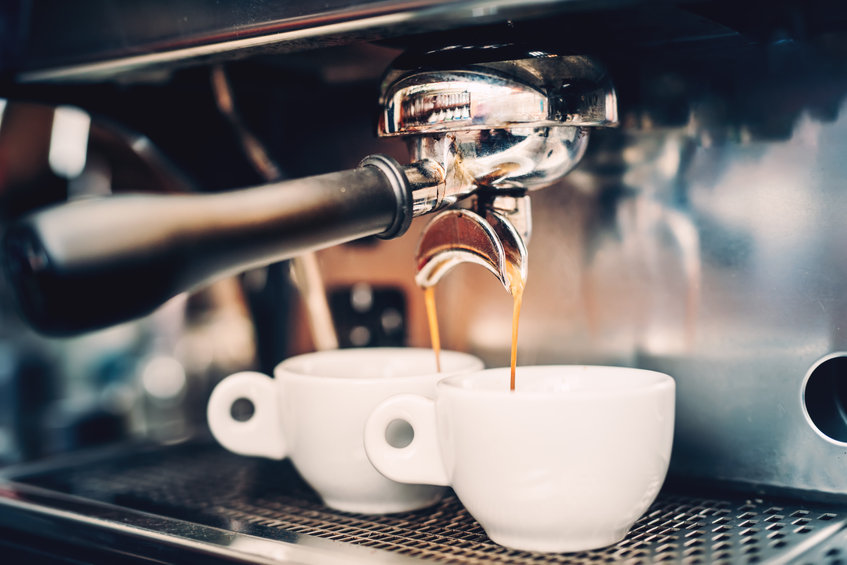 première machine à espresso